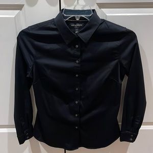 Banana Republic tailored non-iron shirt - black